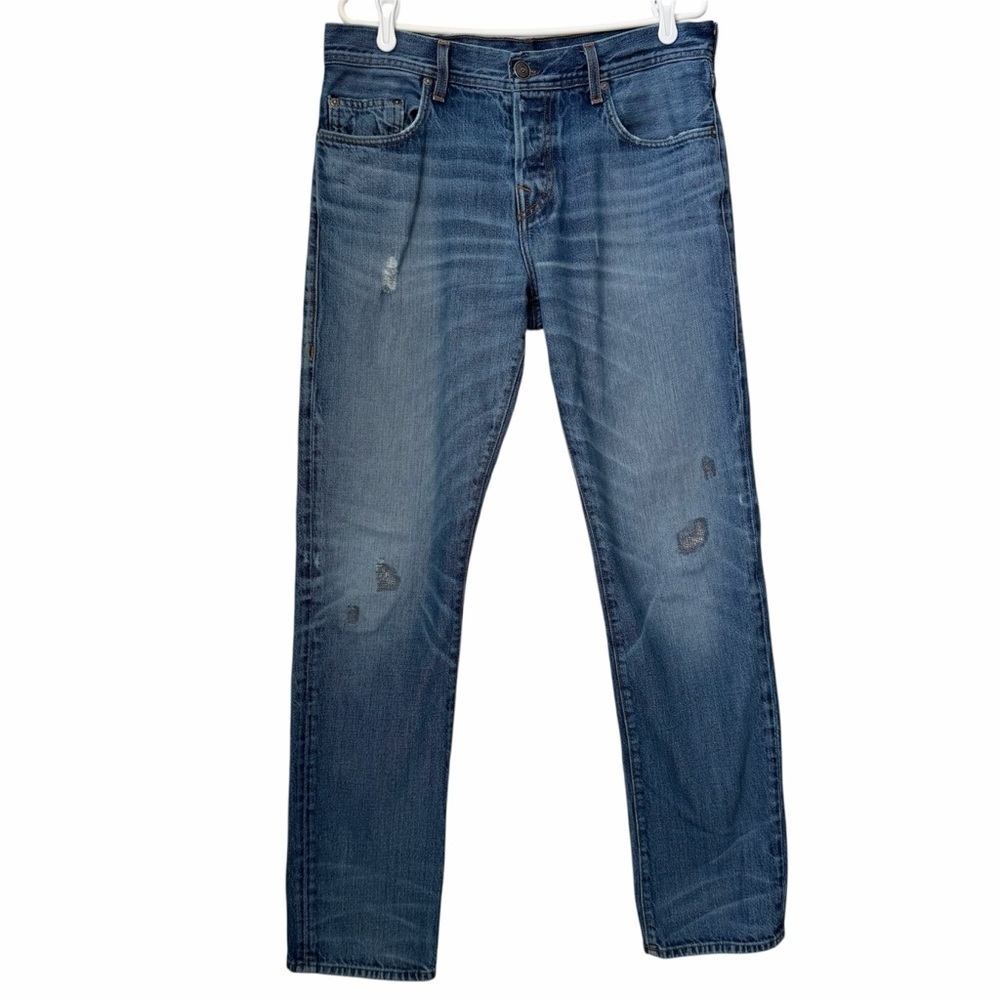 True Religion Men's Geno Slim Relaxed Distressed Jeans Size 32